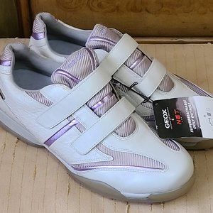 Geox Fusion Golf Shoes White w/LiliacTrim